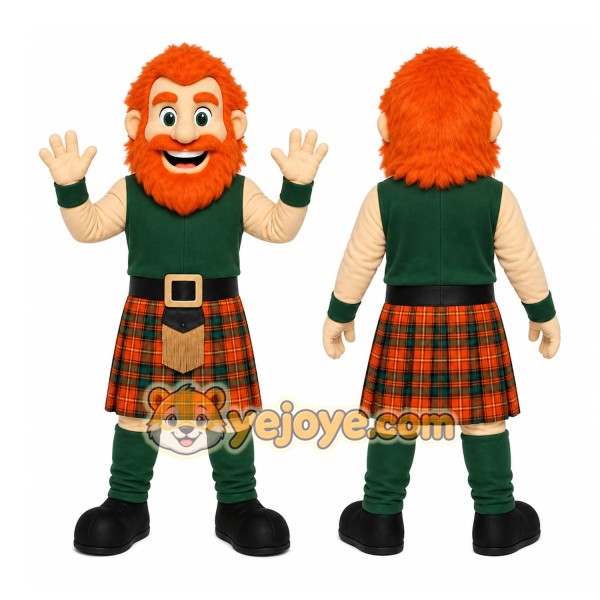 Orange Hair Girl Mascot Costume