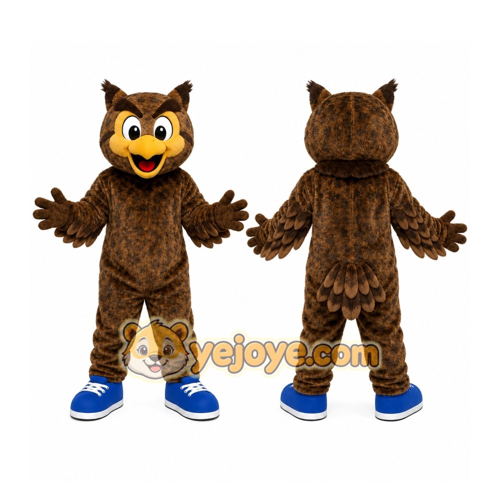 Brown Owl Mascot Costume Adult Size Brown Owl Mascot Costume Adult Size