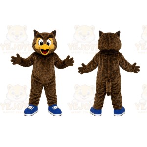 Brown Owl Mascot Costume Adult Size
