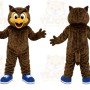 Brown Owl Mascot Costume Adult Size