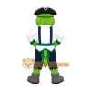 Green Parrot Referee Mascot Costume Green Parrot Referee Mascot Costume