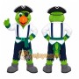 Green Pirate Parrot Mascot Costume