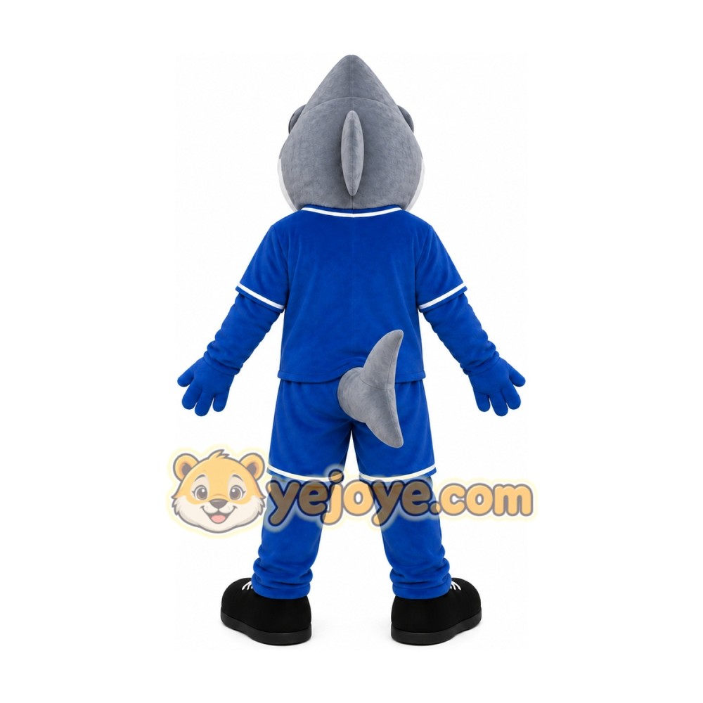 Blue Shark Mascot Costume Blue Shark Mascot Costume