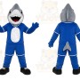 Blue Shark Mascot Costume