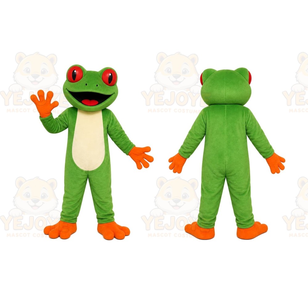 Green Frog Mascot Costume