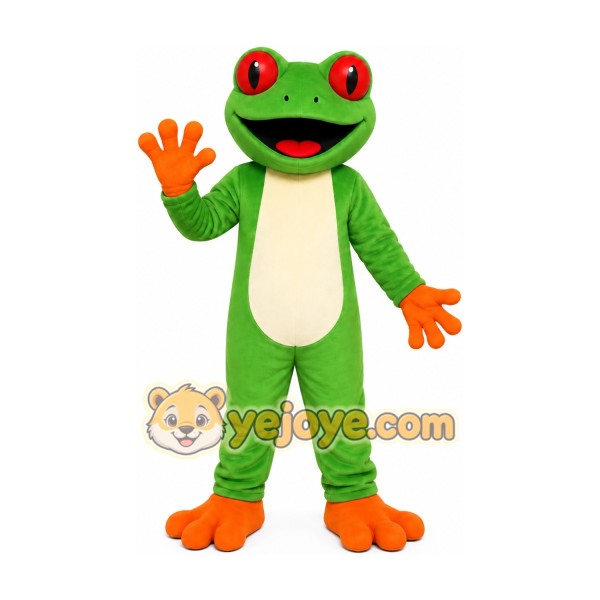 Green Frog Mascot Costume