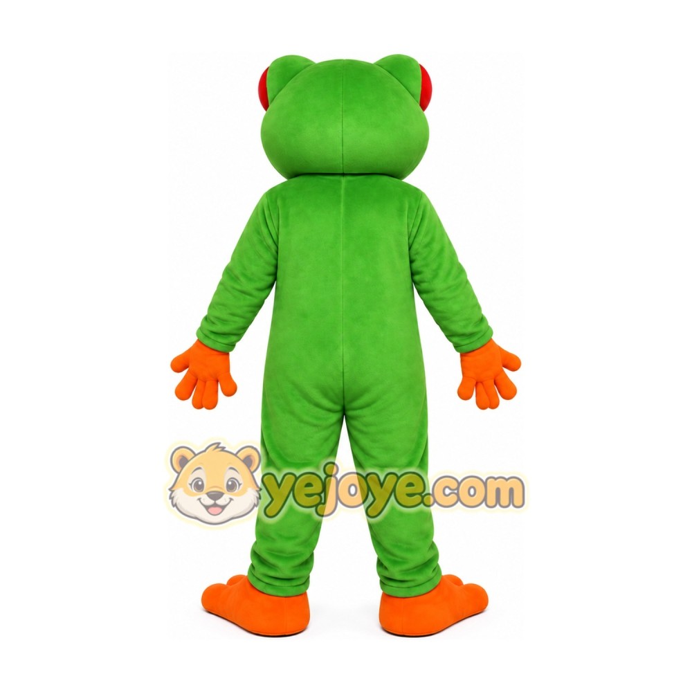 Green Frog Mascot Costume Green Frog Mascot Costume