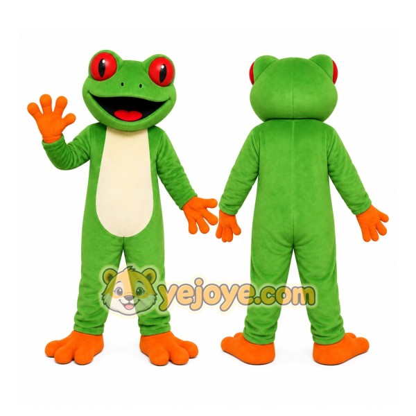 Green Frog Mascot Costume