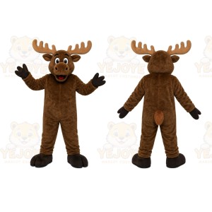 Brown Moose Mascot Costume