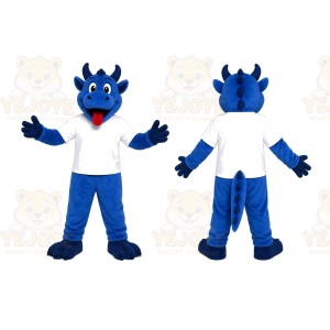 Blue Dragon Mascot Costume