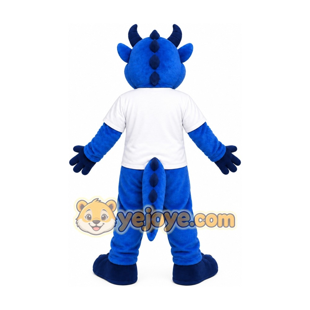 Blue Dragon Mascot Costume Blue Dragon Mascot Costume