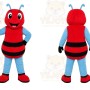 Red Bee Mascot Costume
