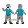 Gray Dolphin Mascot Costume
