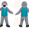 Gray Dolphin Mascot Costume