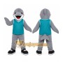 Gray Dolphin Mascot Costume