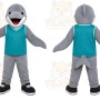 Gray Dolphin Mascot Costume