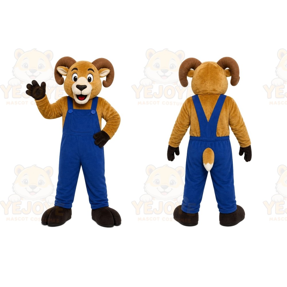 Lion Overalls Mascot Costume