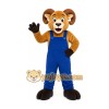 Lion Overalls Mascot Costume Lion Overalls Mascot Costume