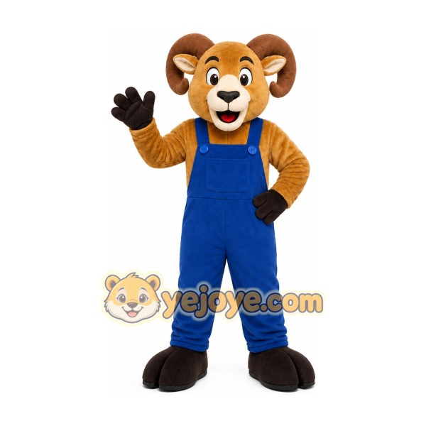 Lion Overalls Mascot Costume Lion Overalls Mascot Costume