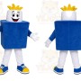 Blue Snack Box Mascot Costume