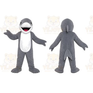 Gray Shark Mascot Costume