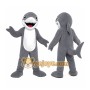 Gray Shark Mascot Costume