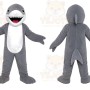 Gray Shark Mascot Costume