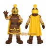 Gold Knight Mascot Costume Gold Knight Mascot Costume