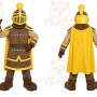 Gold Knight Mascot Costume