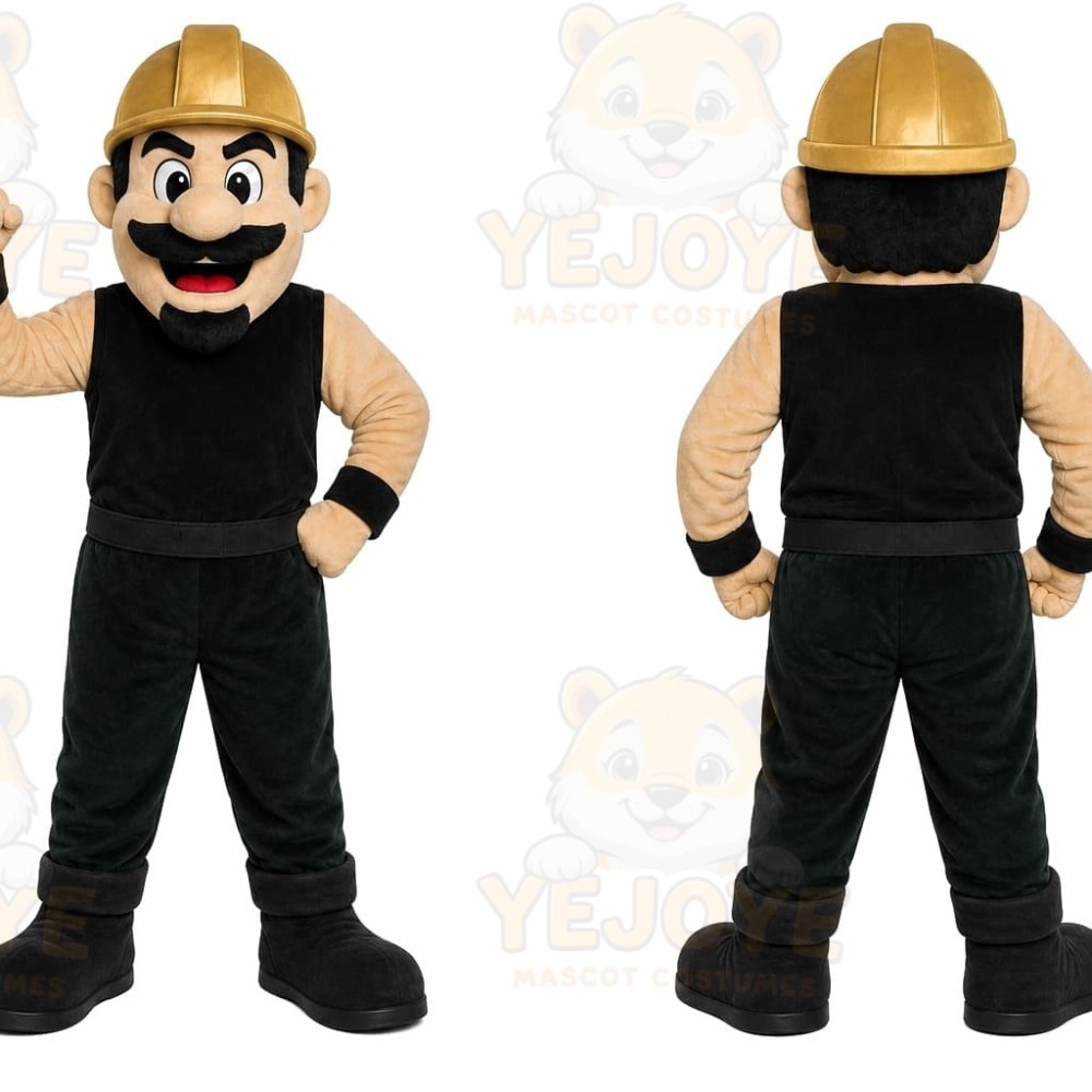 Construction Worker Mascot Costume
