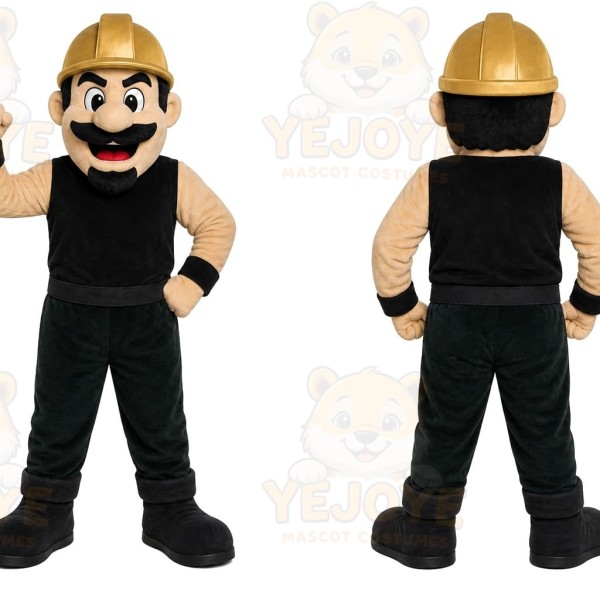 Construction Worker Mascot Costume