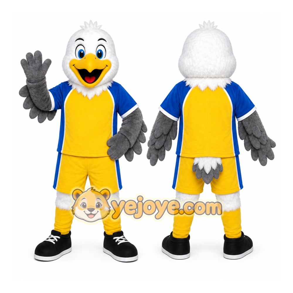 Yellow Eagle Mascot Costume Yellow Eagle Mascot Costume