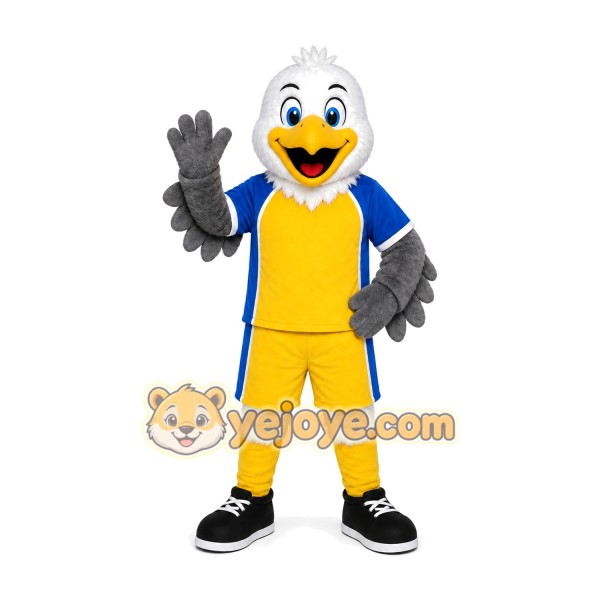 Yellow Eagle Mascot Costume