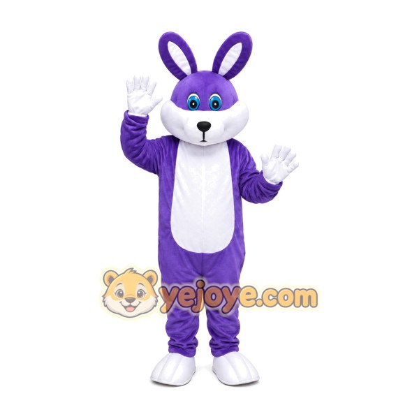 Purple Rabbit Mascot Costume Purple Rabbit Mascot Costume