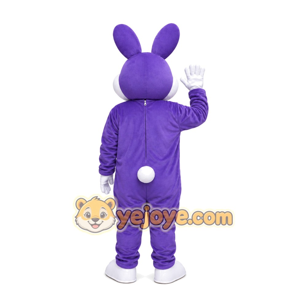 Purple Rabbit Mascot Costume Purple Rabbit Mascot Costume