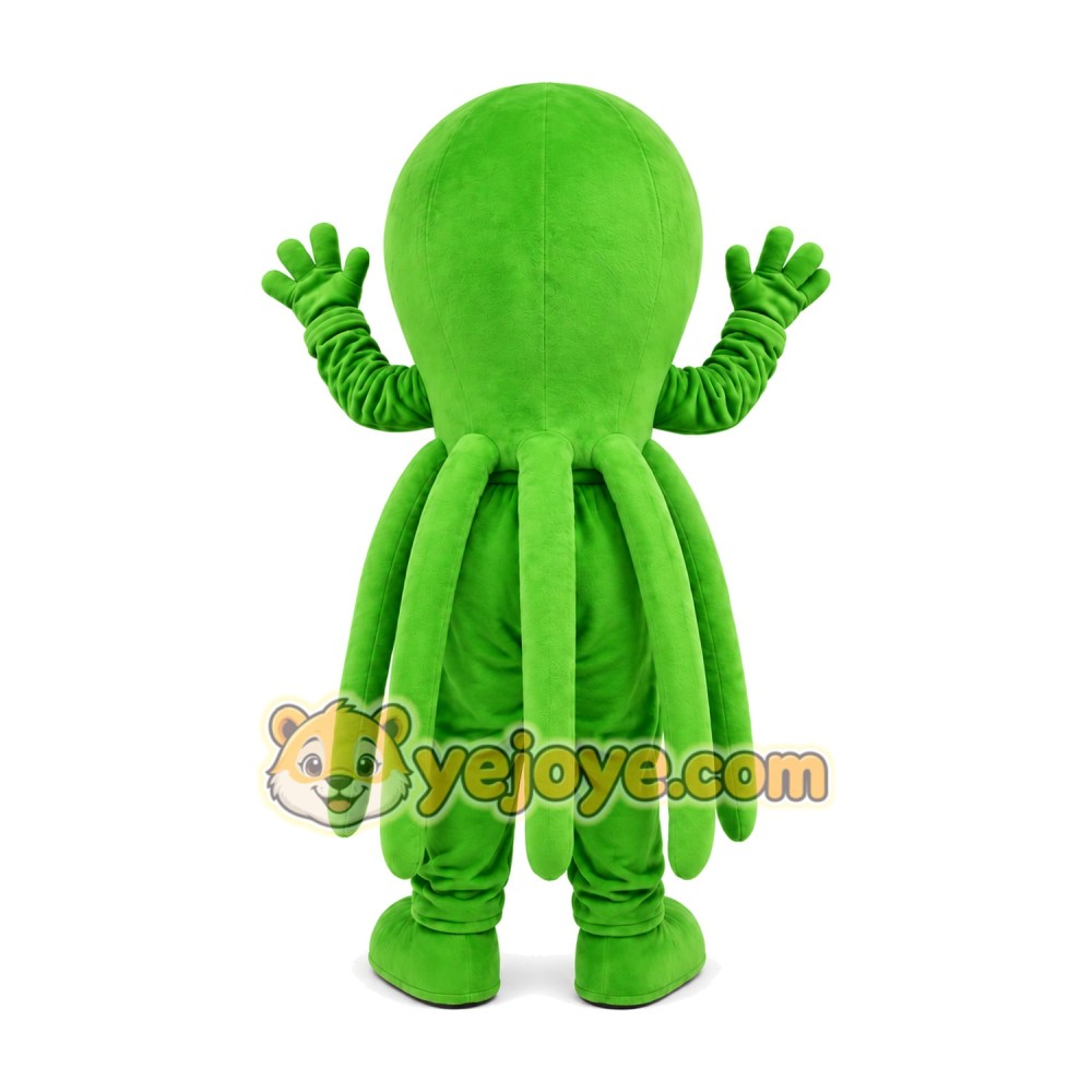 Green Octopus Mascot Costume Green Octopus Mascot Costume