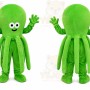 Green Octopus Mascot Costume