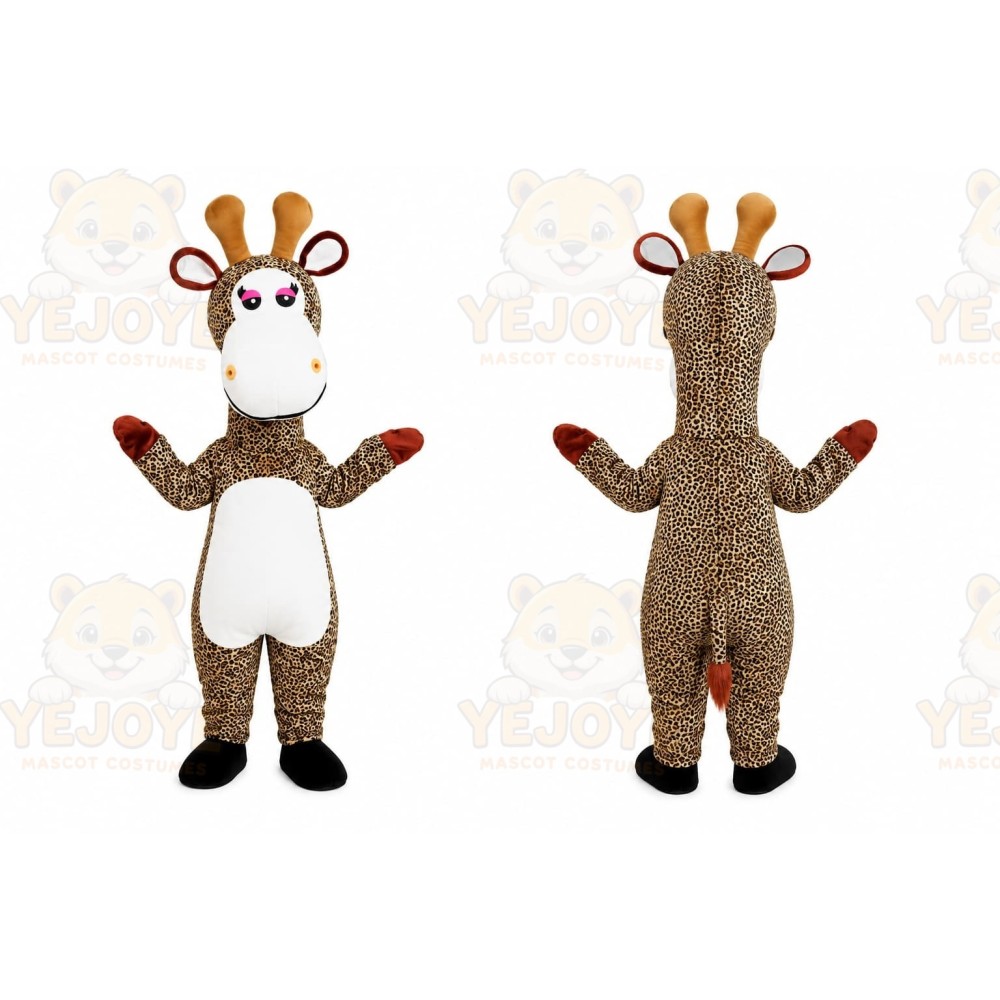 Brown Giraffe Mascot Costume