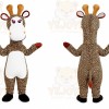 Brown Giraffe Mascot Costume