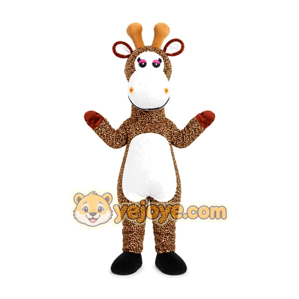Brown Giraffe Mascot Costume Brown Giraffe Mascot Costume