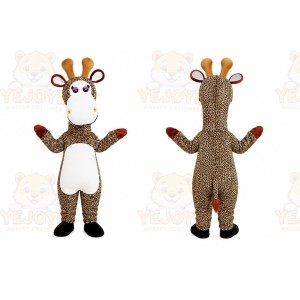 Brown Giraffe Mascot Costume