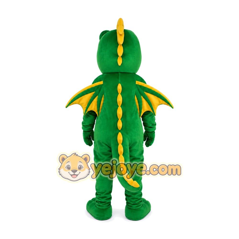 Green Dragon Mascot Costume Green Dragon Mascot Costume