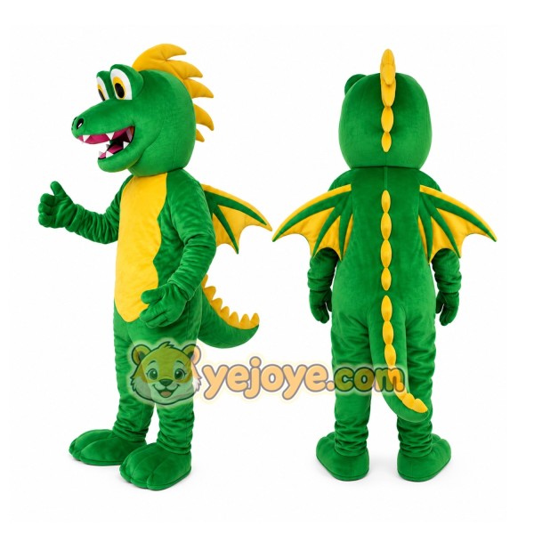 Green Dragon Mascot Costume