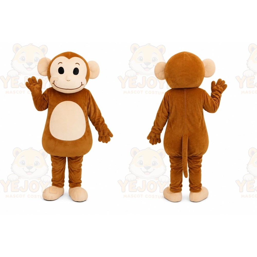 Brown Monkey Mascot Costume