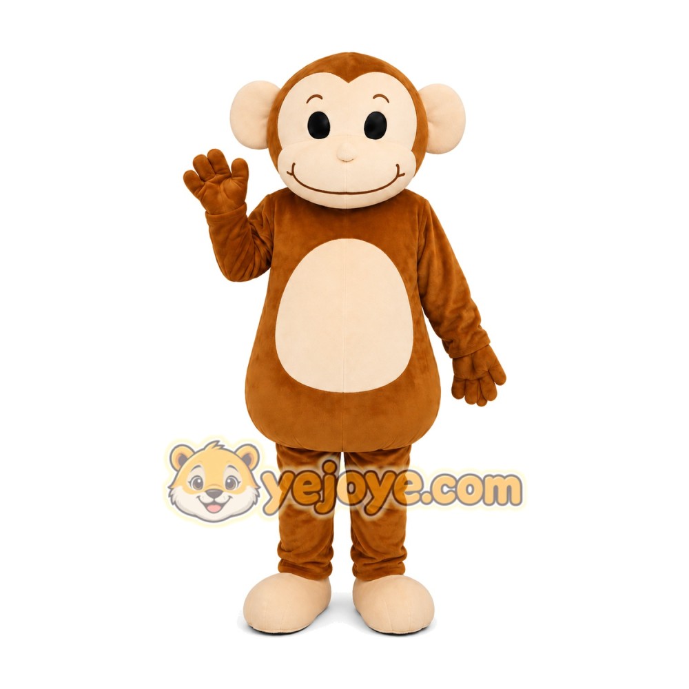 Brown Monkey Mascot Costume Brown Monkey Mascot Costume