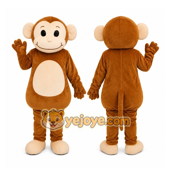 Brown Monkey Mascot Costume