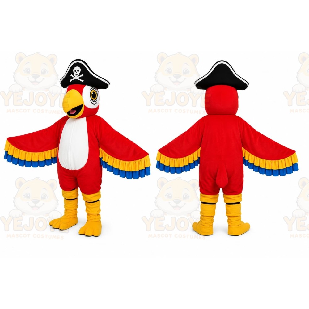 Pirate Parrot Mascot Costume