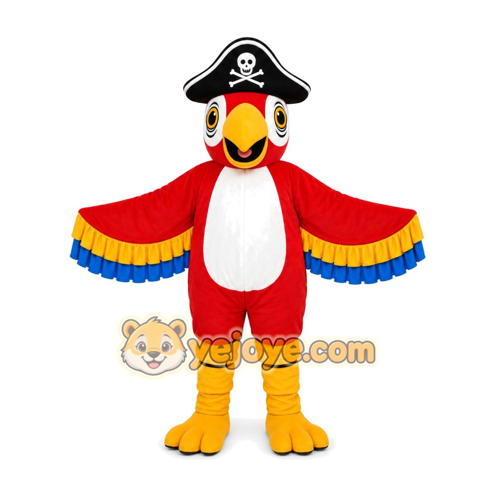 Pirate Parrot Mascot Costume