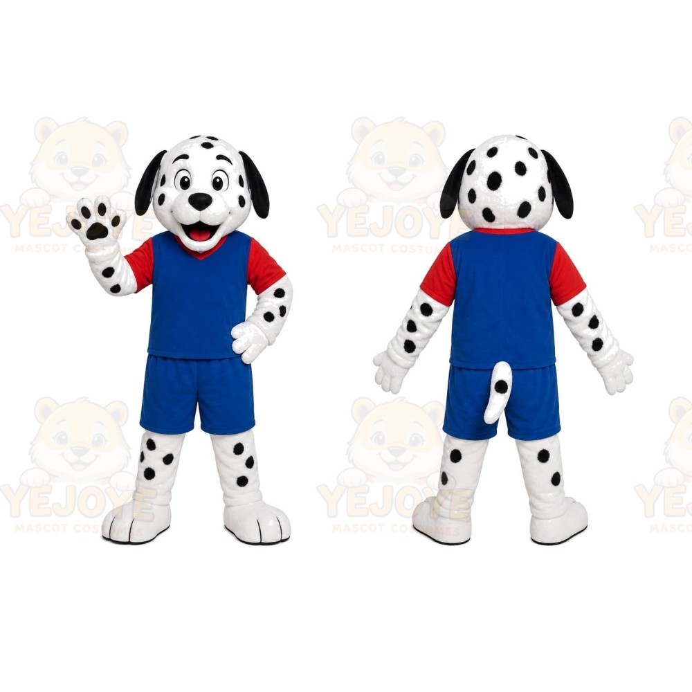 Dalmatian Overalls Mascot Costume