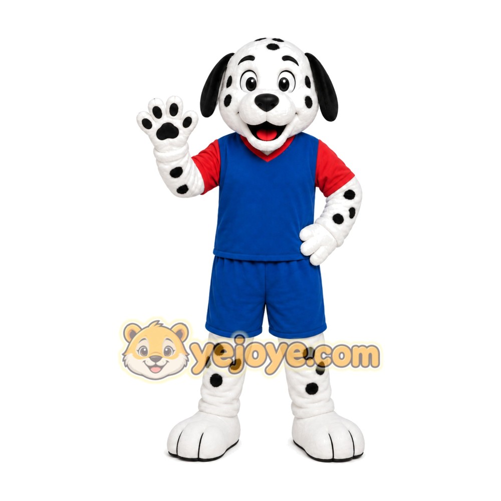 Dalmatian Overalls Mascot Costume